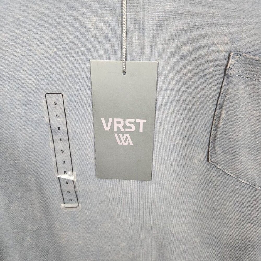 NWT VRST Men's Washed Pocket Tee in Midway Blue - Size Small - Picture 5 of 7
